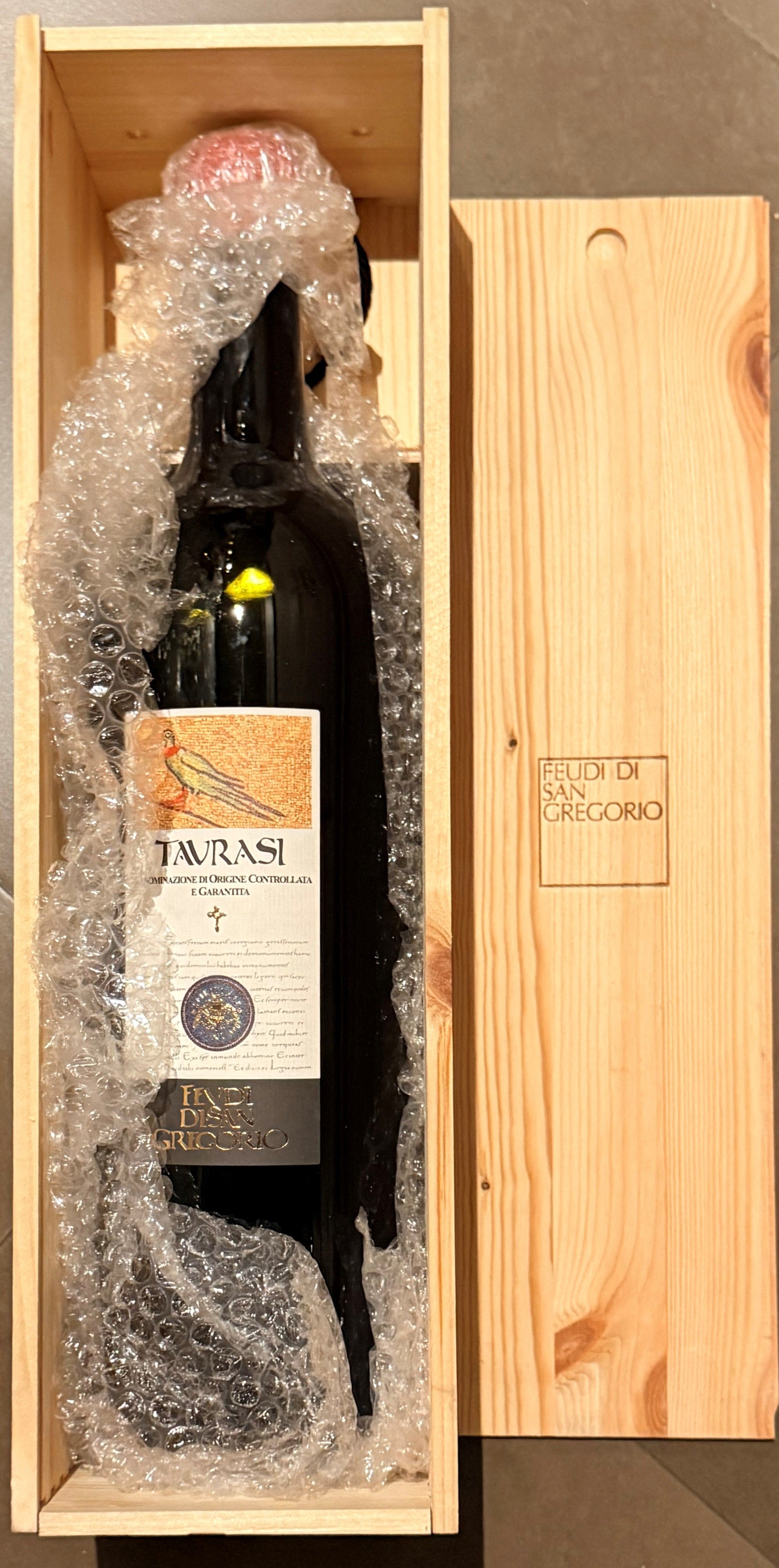 Taurasi 1993 DOCG Jeroboam da 3 Litri Feudi di San Gregorio Cassa in Legno