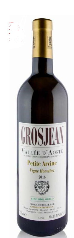 Petite Arvine vigne Rovettaz Vallee D'Aoste DOC Grosjean Grand Vins de montaigne