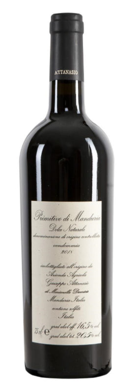 Primitivo di Manduria d.o.c.g. Dulce Natural de vendimia tardía del 2017