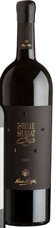 5 Stelle Sfursat EDIZIONE BLACK STAR Sforzato di Valtellina DOCG 2020 Nino Negri , da 3 Litri- Jeroboam