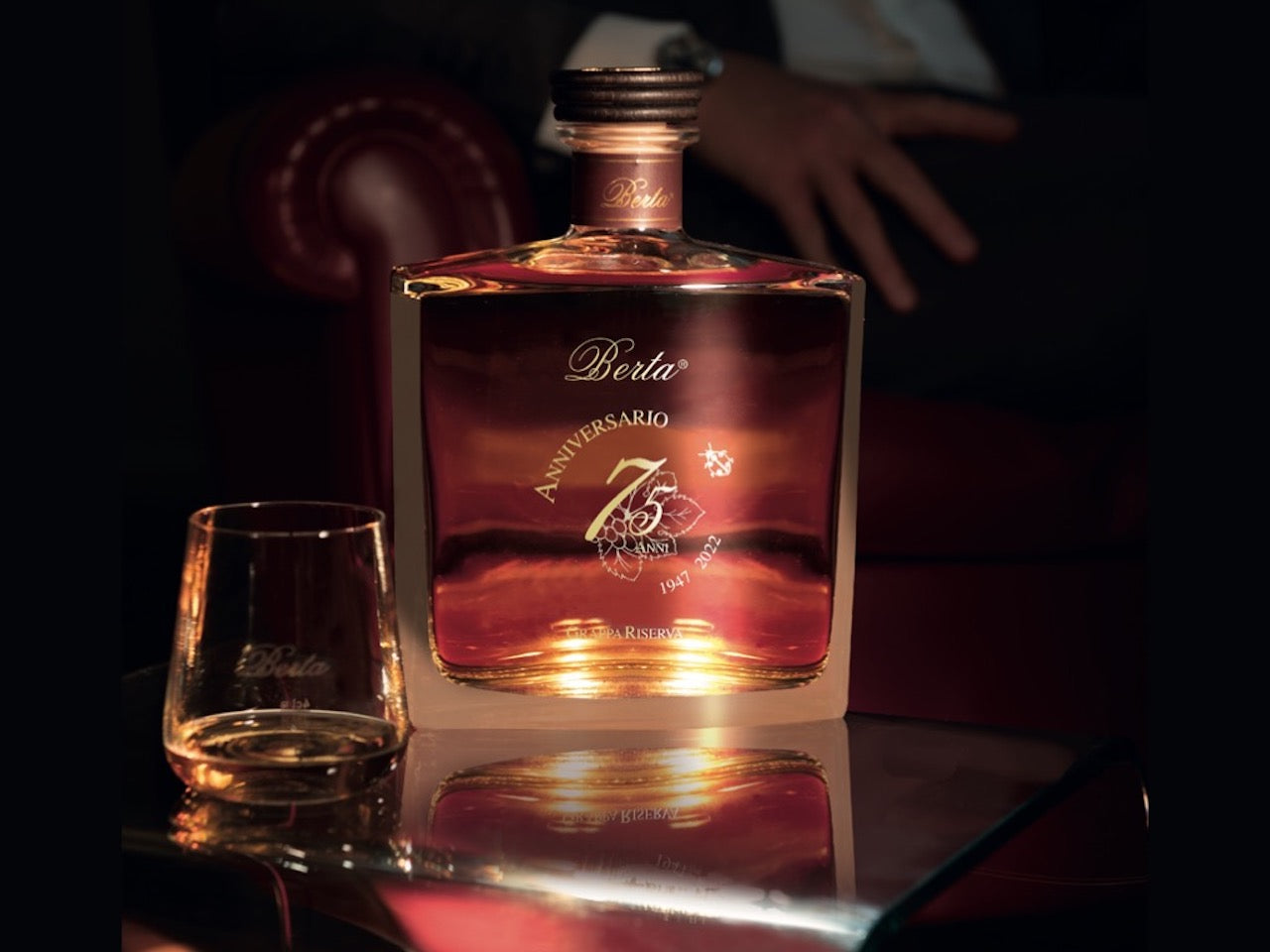 Grappa Stravecchio 75° Aniversario Magnum Berta