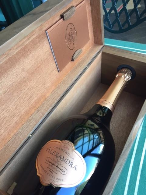 Champagne Alexandra Grande Cuvée Rosé 2004 Laurent Perrier Magnum estuche de madera