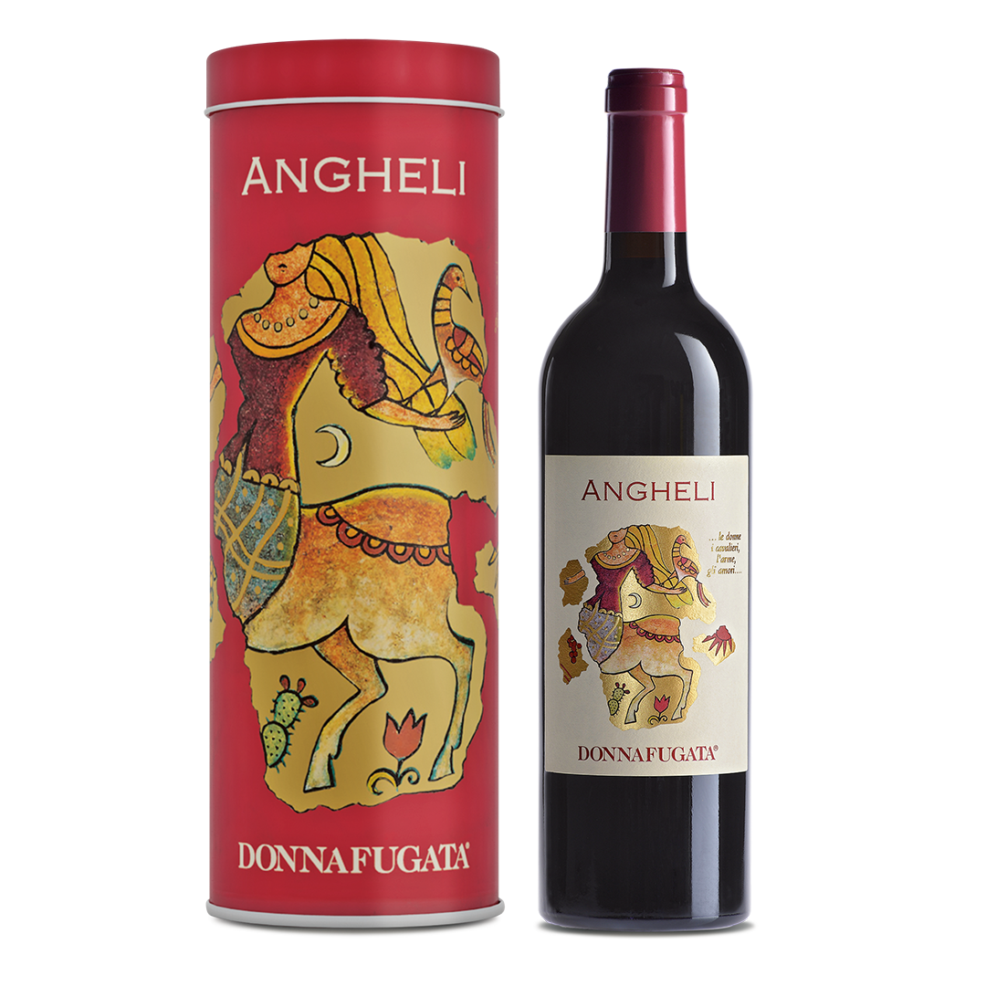 Angheli Merlot e Cabernet Sauvignon Sicilia Doc 2021 confezione in Latta Donnafugata