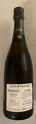 Champagne Blanc de  Blancs Vertus  Extra Brut 1er  Crù 2015  LE SUD  Mandois