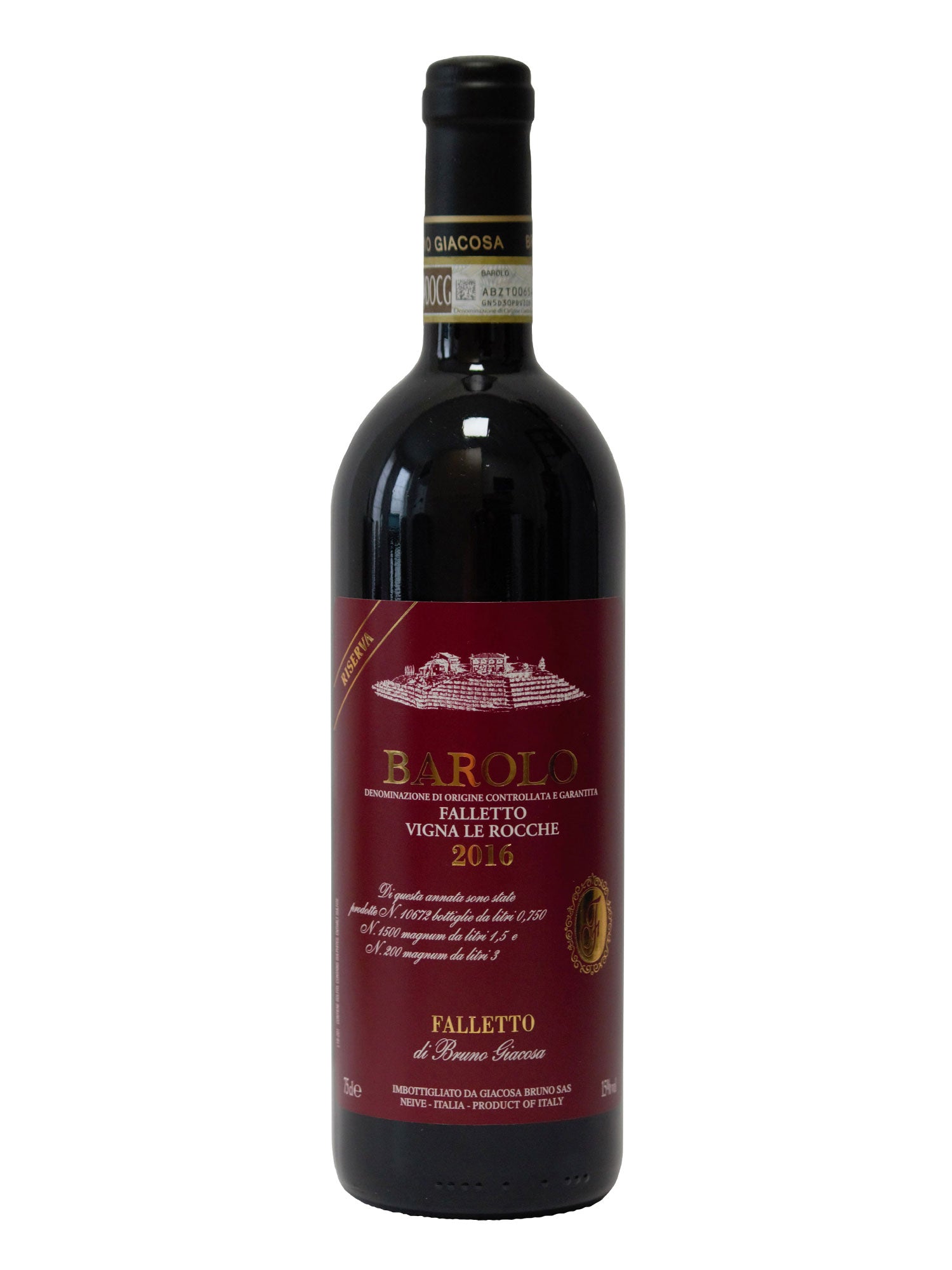 Barolo DOCG Falletto Vigna Le Rocche Reserve 2016 Bruno Giacosa