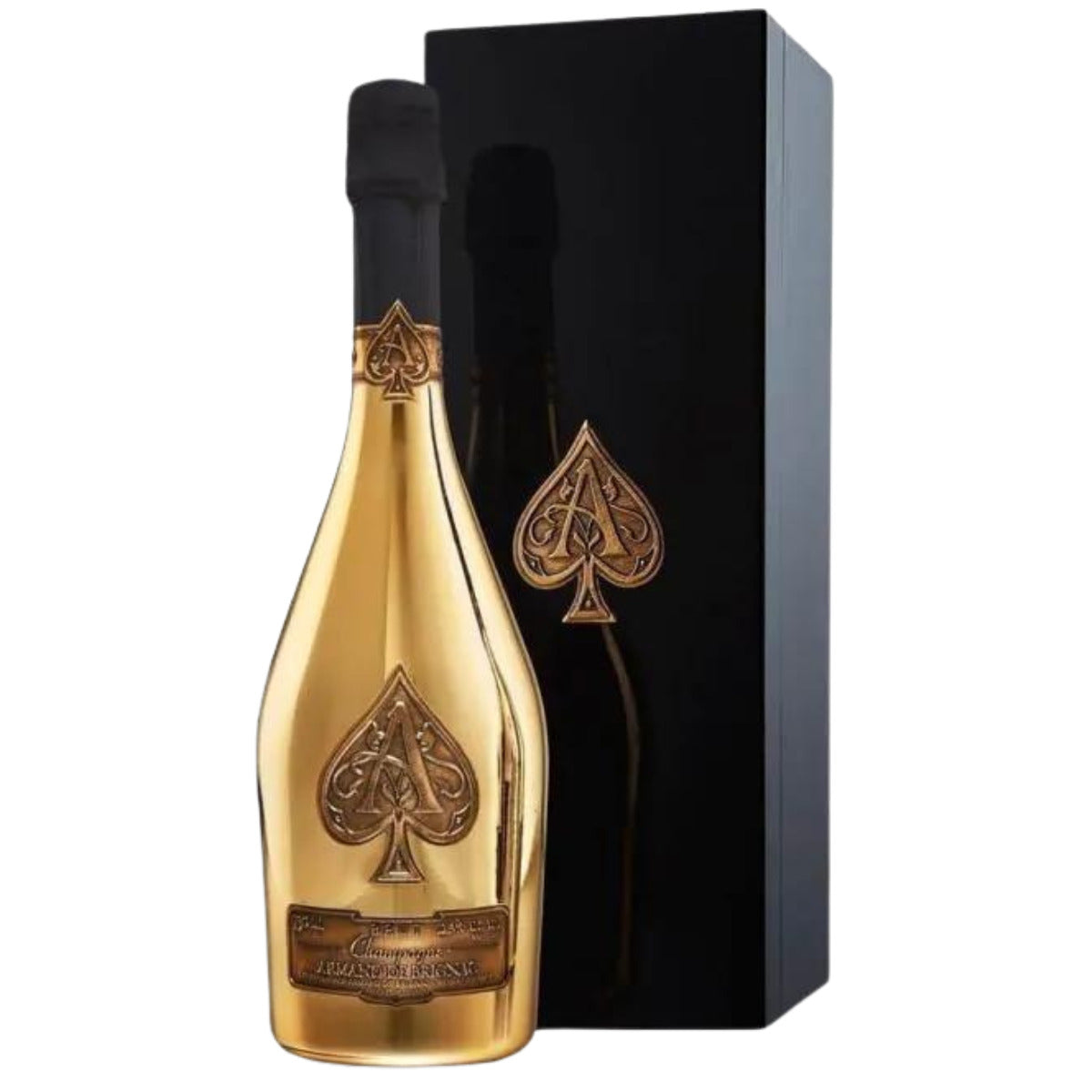 Champagne Brut Gold Armand de Brignac con cassa in legno