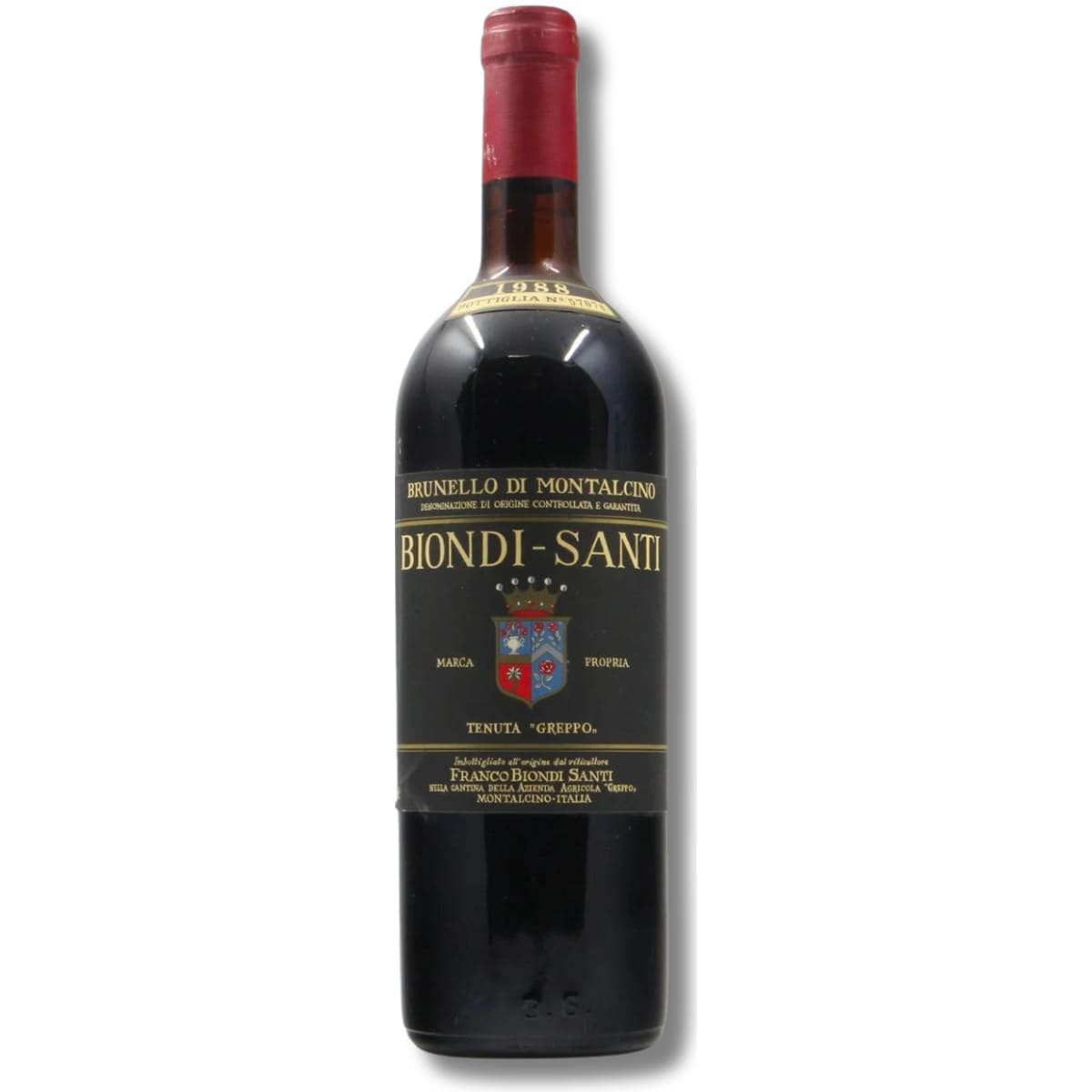 Brunello di Montalcino 1988 DOCG Greppo Riserva Biondi Santi caja de madera