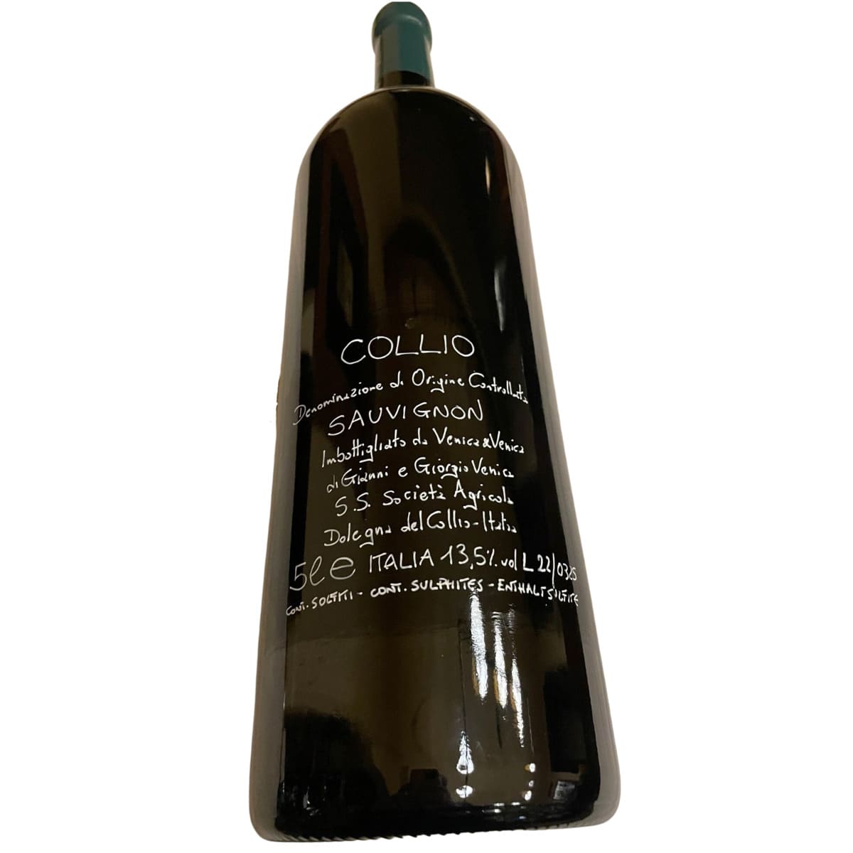 Ronco Delle Mele  Sauvignon 2021 DOC Collio da 5 Litri Cassa in Legno Venica & Venica