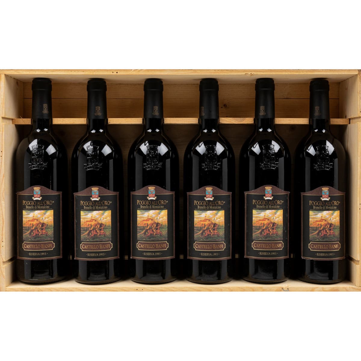 Brunello di Montalcino Poggio all'Oro Vintage Collection Riserve 1993 - 1999 - 2004 - 2015 cassa x8