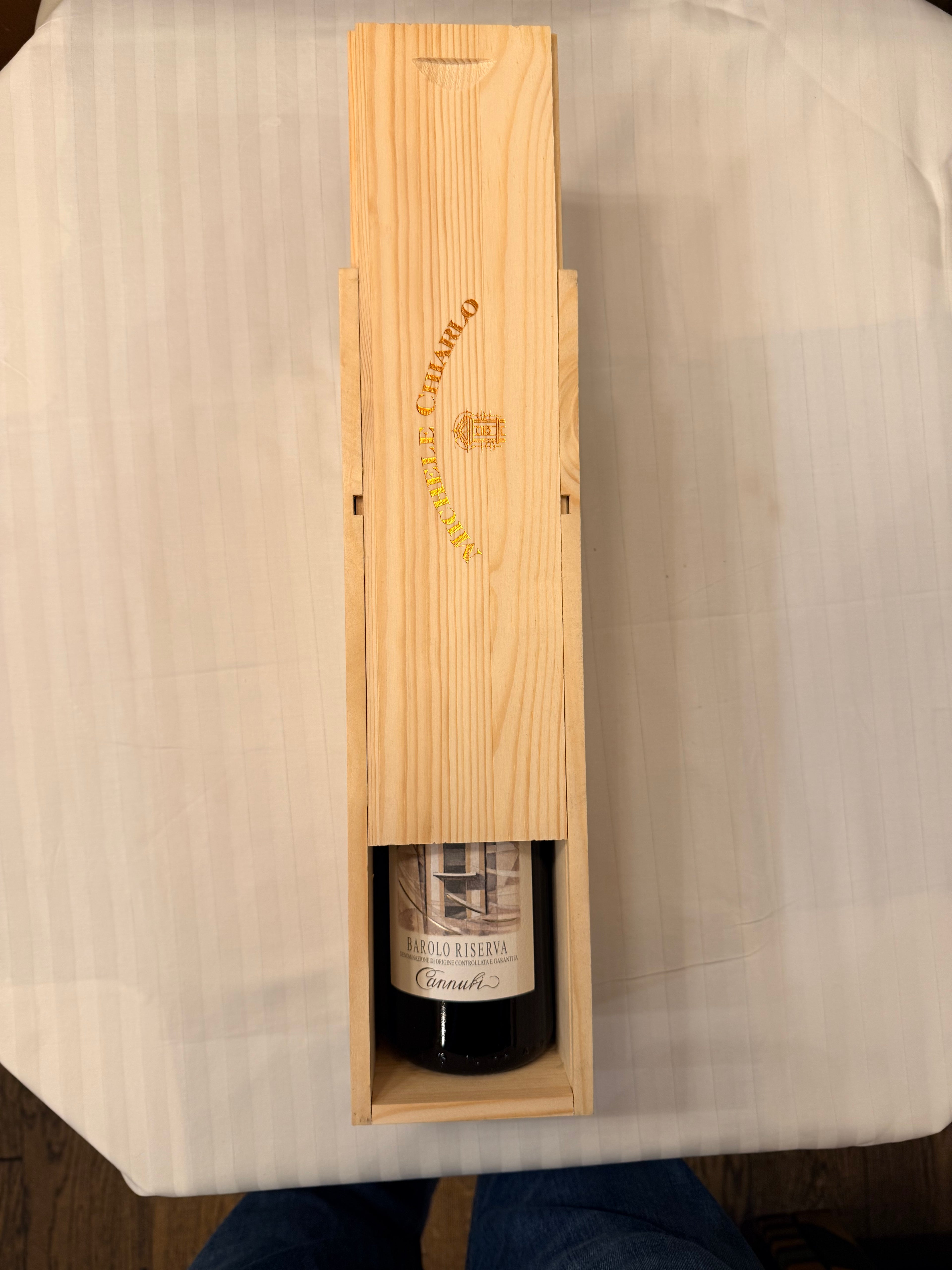 Barolo DOCG Cannubi Riserva 2016 Michele Chiarlo Caja Individual de Madera