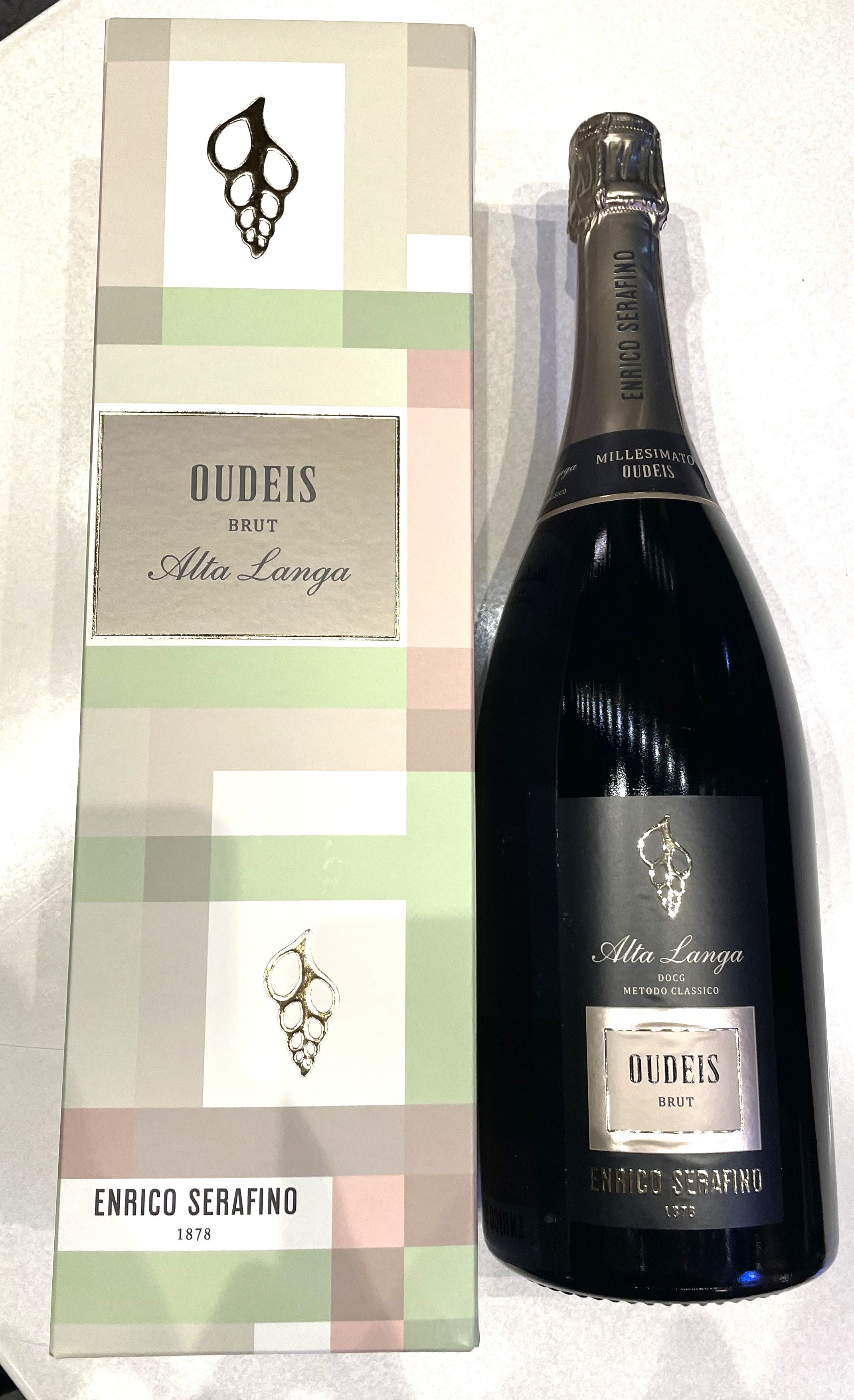 OUDEIS ALTA LANGA DOCG CLASSIC METHOD BRUT Vintage 2020 Enrico Serafino 1878 MAGNUM with box
