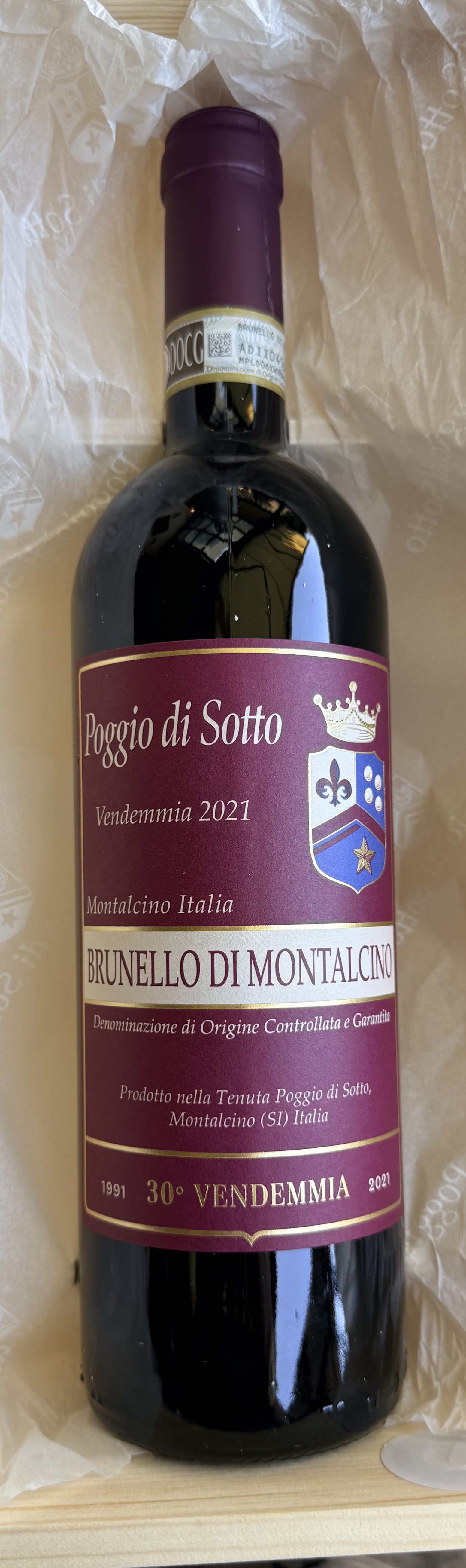 Brunello di Montalcino 2021 DOCG BIO Poggio di Sotto