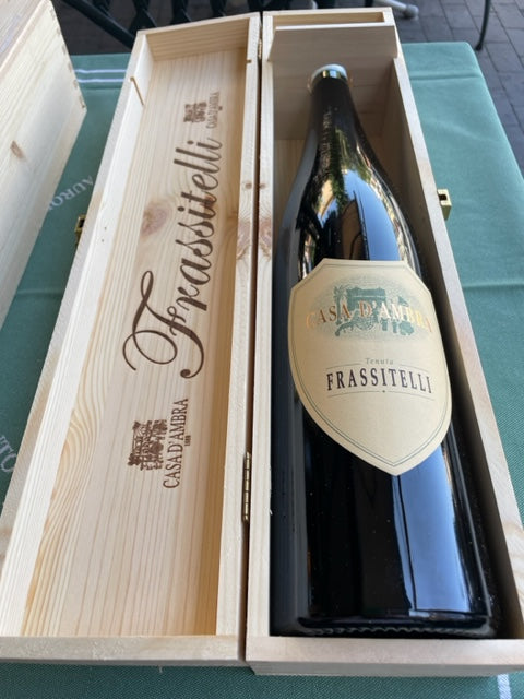 Biancolella Tenuta Frassitelli Ischia White DOC 2023 Casa d'Ambra MAGNUM Wooden Box
