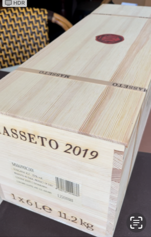 Masseto 2019 IGT Toscana Masseto Mathusalem caja de madera