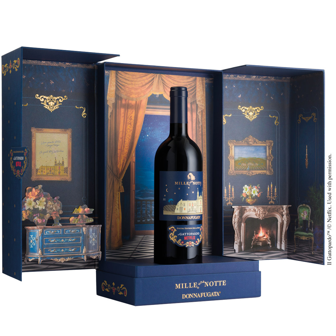 Mille e una Notte 2021 Confezione Glorifier Special Edition Gattopardo Netflix Donnafugata