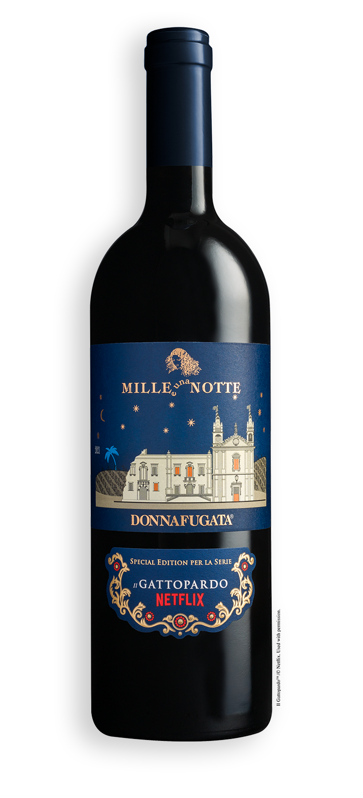 Mille e Una Notte 2021 Special Edition Il Gattopardo Netflix  Sicilia DOC Rosso  Donnafugata con Astuccio