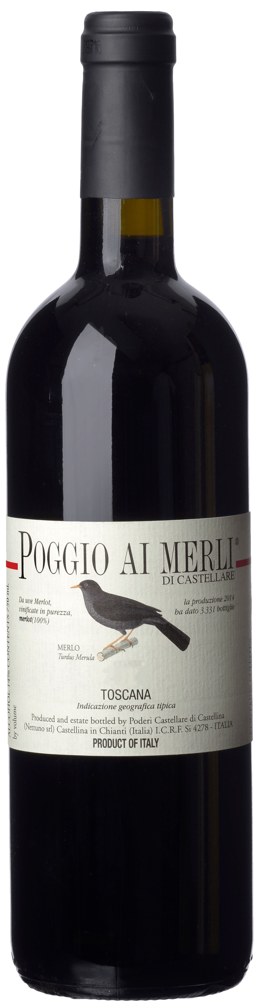 POGGIO AI MERLI 2019 Toscana IGT Castellare di Castellina