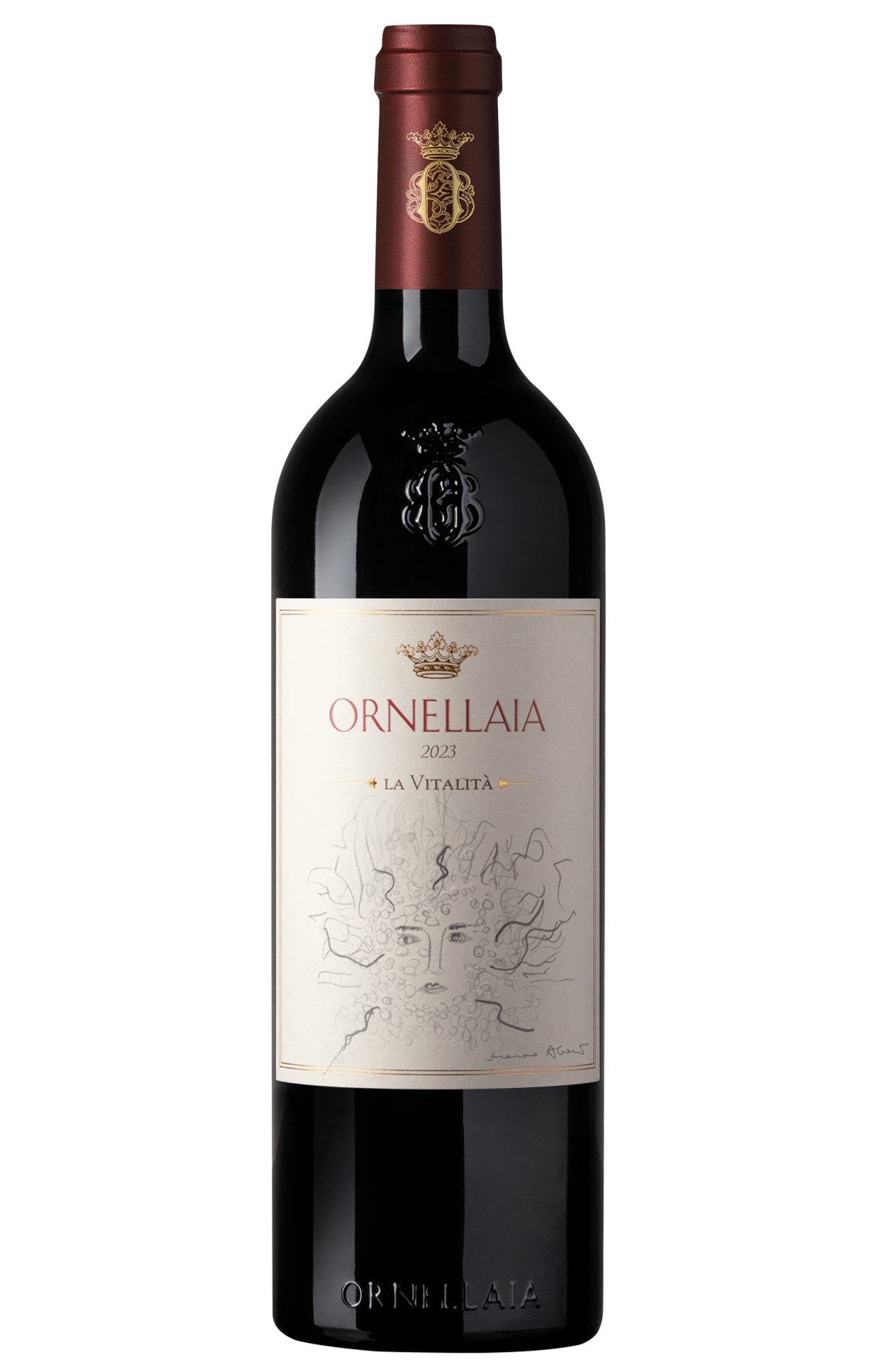 Ornellaia 2023 la Vitalità Bolgheri DOC Superiore Rosso Etichetta speciale Marina Abramovic