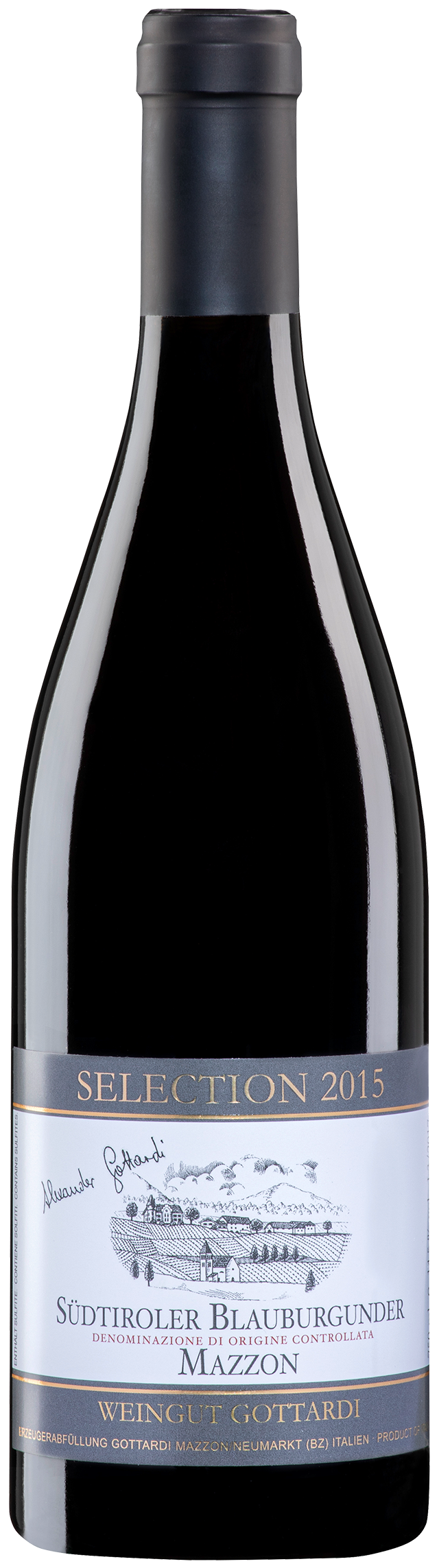 Pinot Nero Alto Adige Selection Alexander Gottardi 2015 Mazzon
