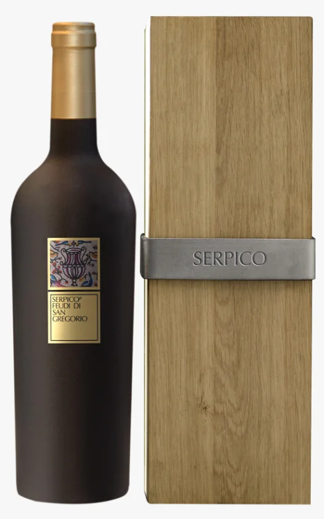 Serpico 2015 Irpinia Aglianico DOC Caja de Madera Roble Decò con cierre en Acero Vinos en Barrica Feudi di San Gregorio