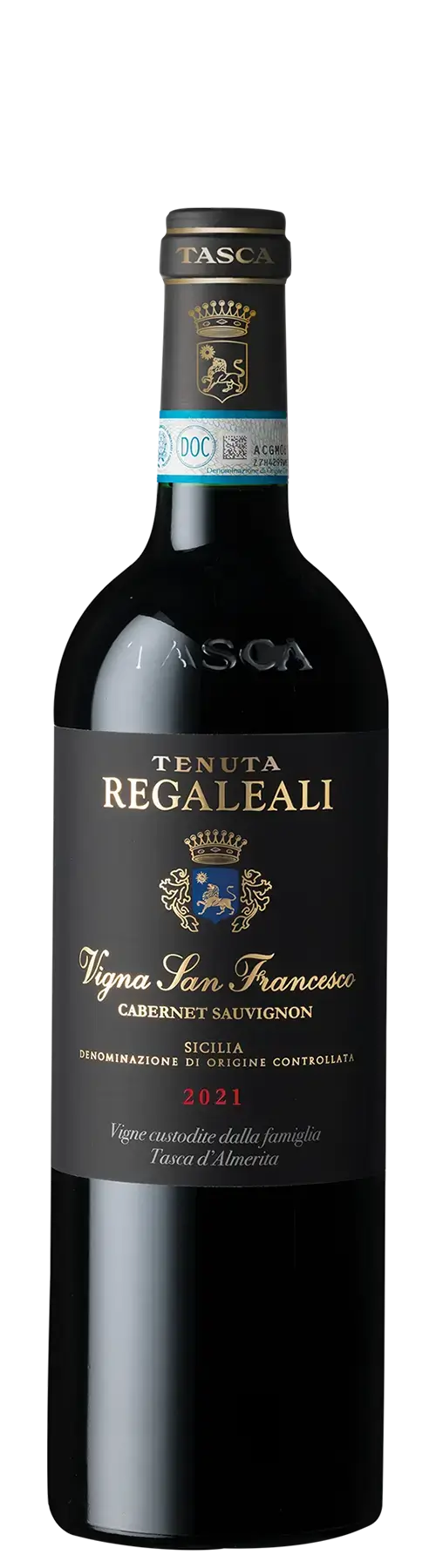 Cabernet Sauvignon 2020 Sicily Sclafani County DOC, San Francesco vineyard.