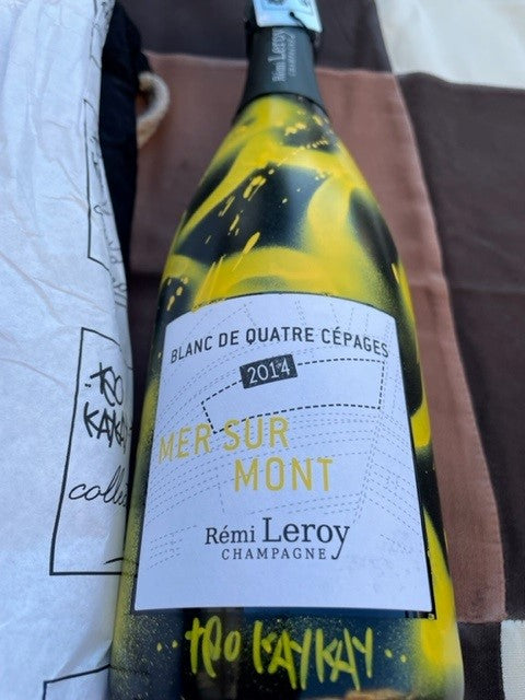 Rémi Leroy Champagne Brut Mer sur Mont Blanc de Quatre Cépages 2014 Teo Kaykay Edizione Unica