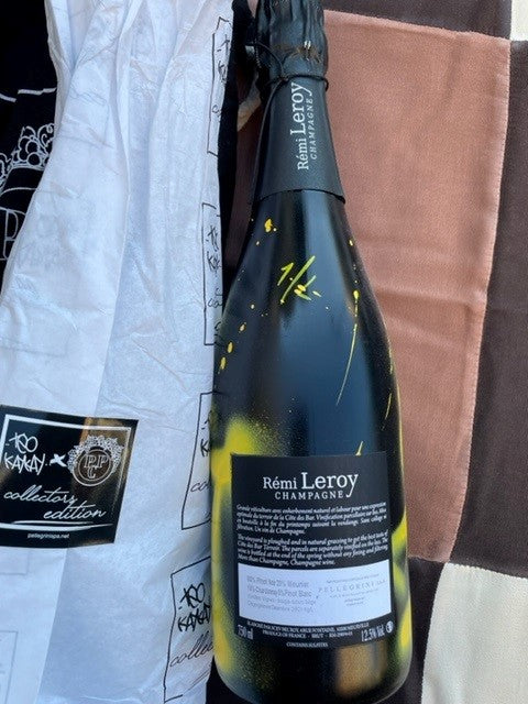 Rémi Leroy Champagne Brut Mer sur Mont Blanc de Quatre Cépages 2014 Teo Kaykay Edizione Unica