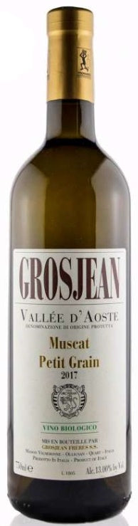 Muscat Blanc PETIT GRAIN Valle d'Aosta DOC Grosjean Grand Vins de montaigne