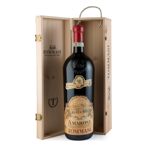 Amarone della Valpolicella Classico 2018 DOCG de 3 Litros JEROBOAM en Caja de Madera TOMMASI