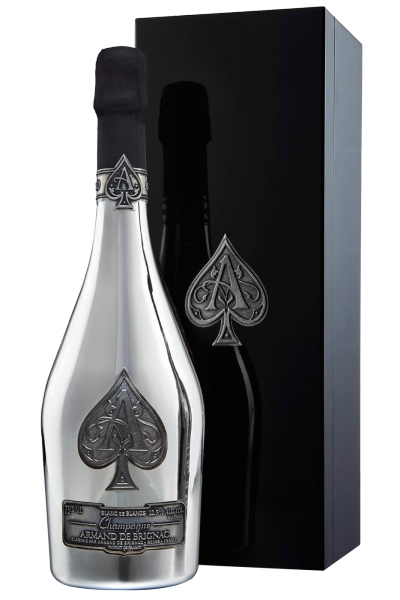 Champagne Armand De Brignac Brut White of Whites with Wooden Box