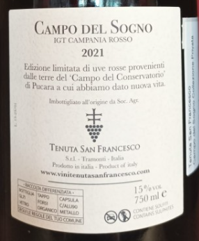 Field of Dream 2021 Private Collection Tenuta San Francesco