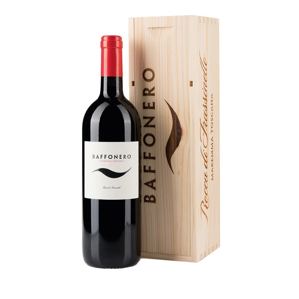 Baffonero 2019 DOC Maremma Toscana Rocca di Frassinello Caja individual de Madera