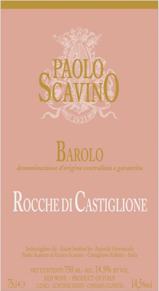 Barolo DOCG Rocche di Castiglione 2020 Paolo Scavino