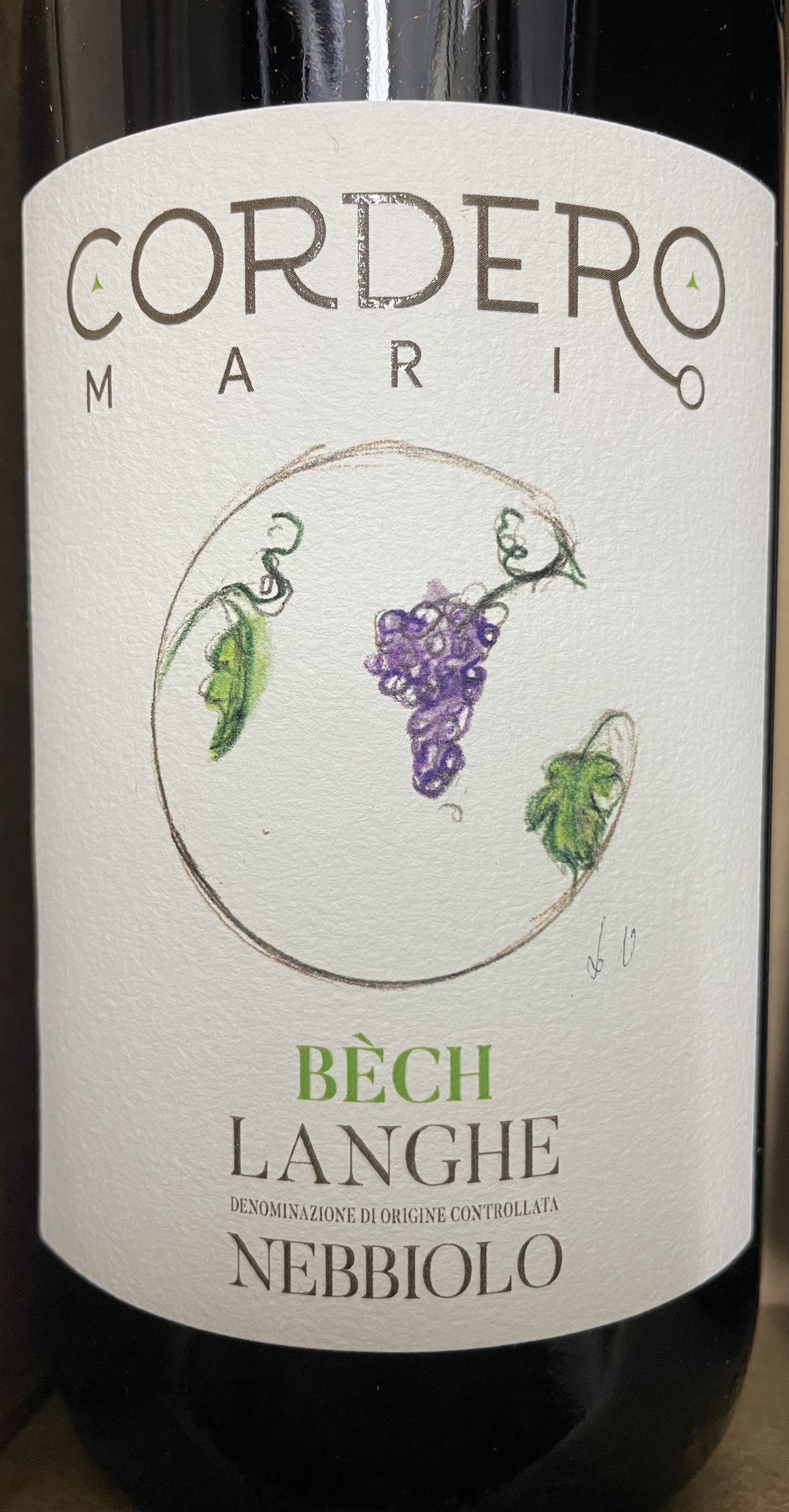 Bech Langhe Doc Nebbiolo 2022 Mario Cordero