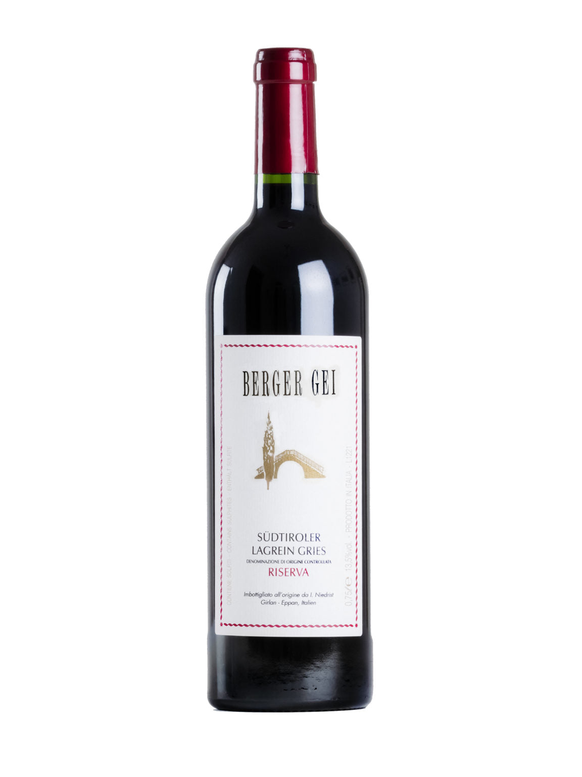 Lagrein Reserve Gries "Berger Gei" 2021 Alto Adige DOC Niedrist
