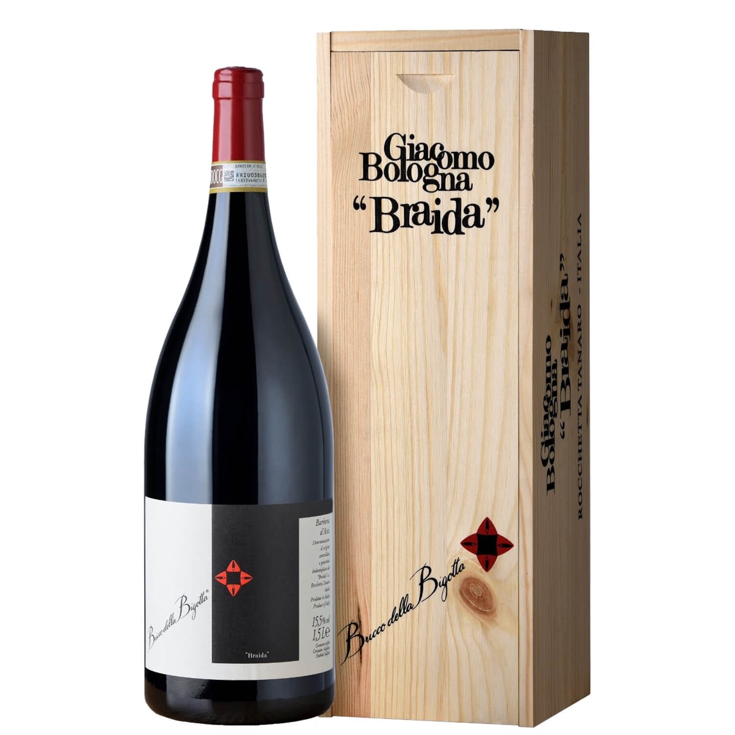 Bricco della Bigotta 2018 Barbera d’Asti d.o.c.g. Braida Giacomo Bologna MAGNUM Caja de Madera