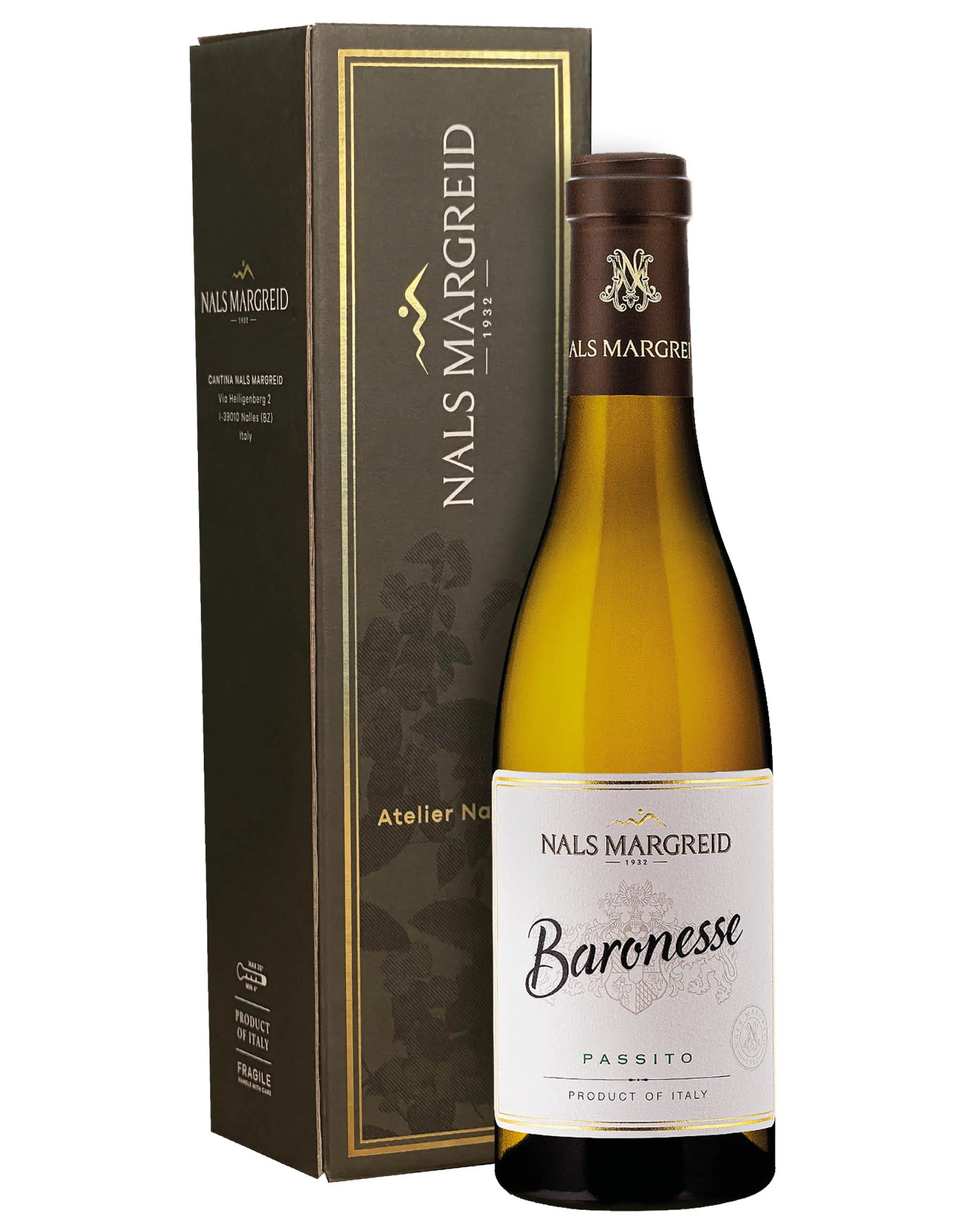 Baronesse  Moscato Giallo Passito 2021 con Astuccio Baron Salvadori