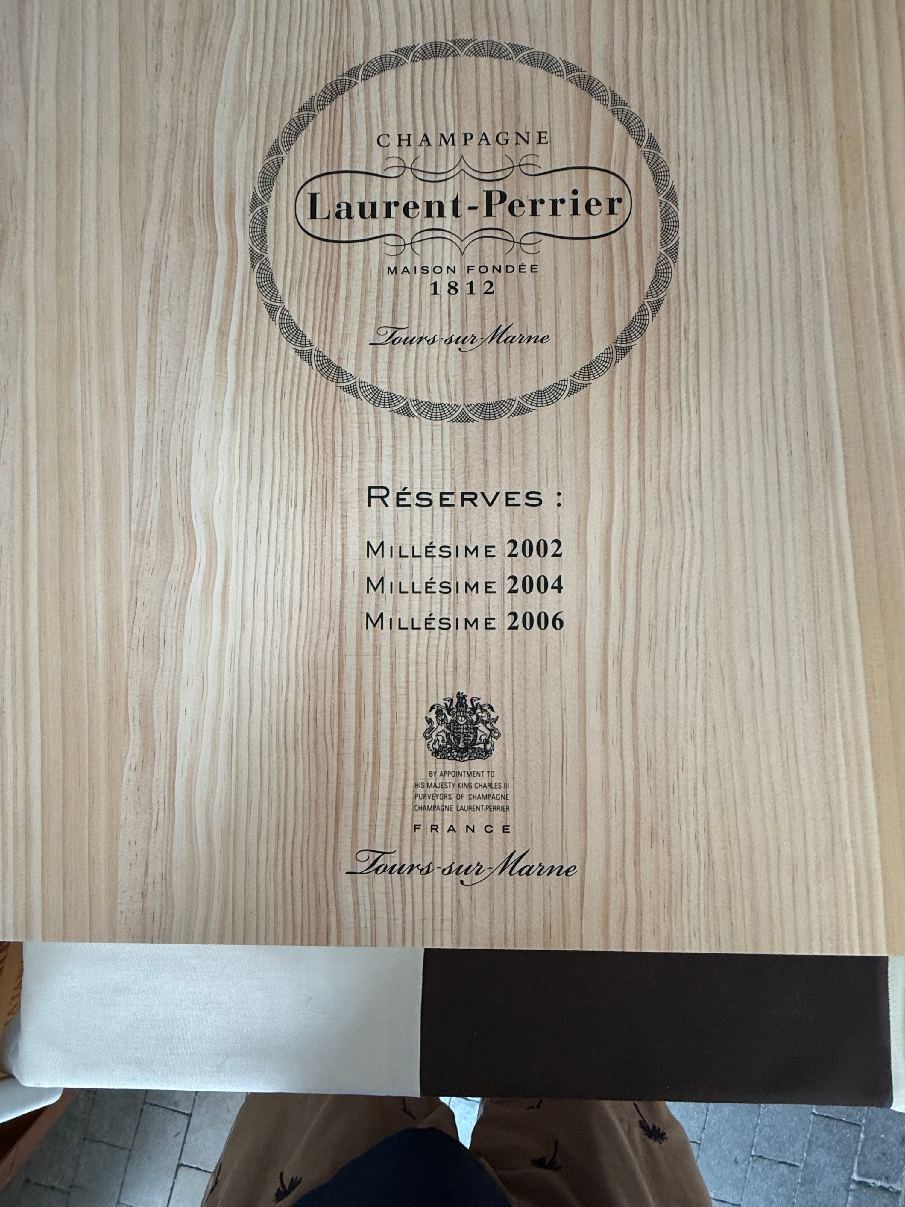Champán Laurent Perrier Millésimé Réserve 2002- 2004- 2006 -3 x Magnum en Caja
