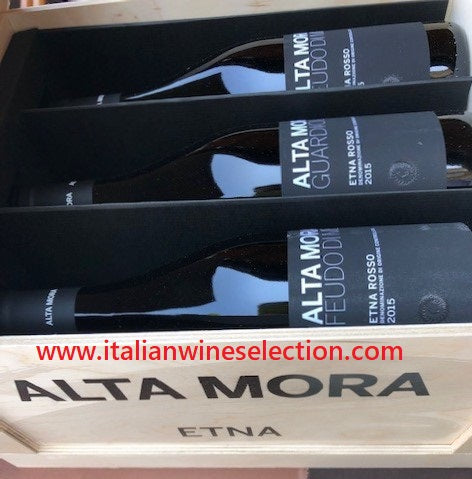 Mixed Case of 6 Bottles, Selection "I Crù" 3 x Feudo di Mezzo 3 x Guardiola 2017 Etna Red DOC Altamora Cusumano