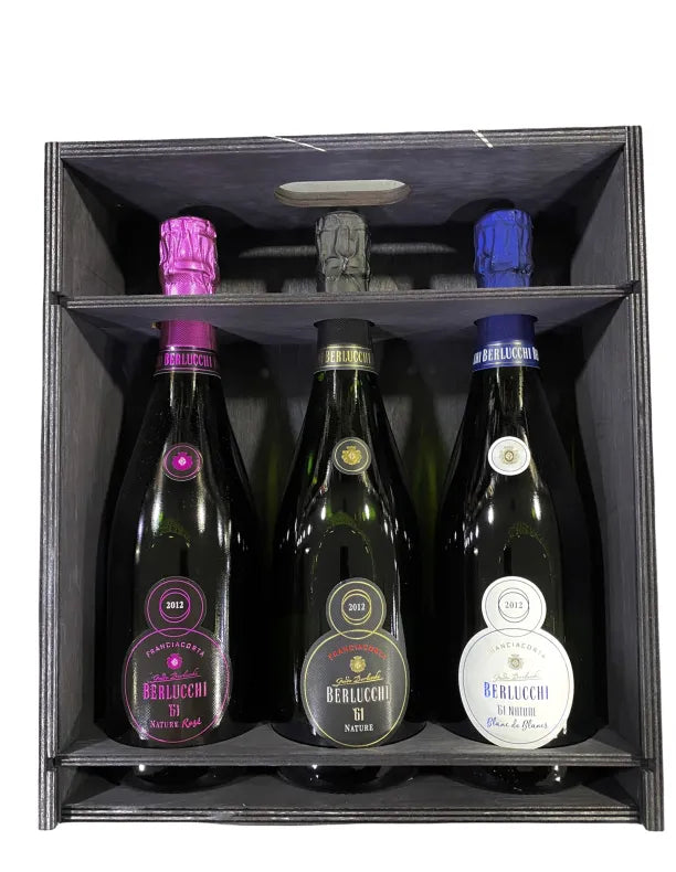 Franciacorta Cassa Mista 61 da tre bottiglie Berlucchi