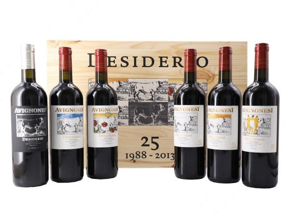 Desiderio 2013 Merlot toscana IGT in Cassetta Vintage 25° da 6 bottiglie Avignonesi