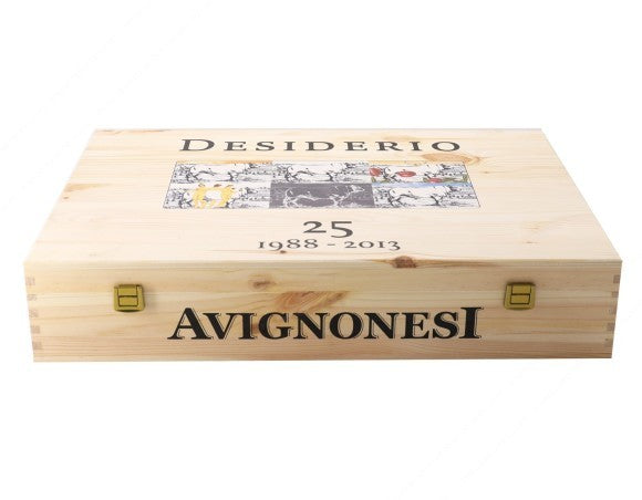 Desiderio 2013 Merlot toscana IGT in Cassetta Vintage 25° da 6 bottiglie Avignonesi