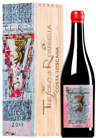 “Tresoro” 2019 Rosso Toscana Duemani Estuche de Madera