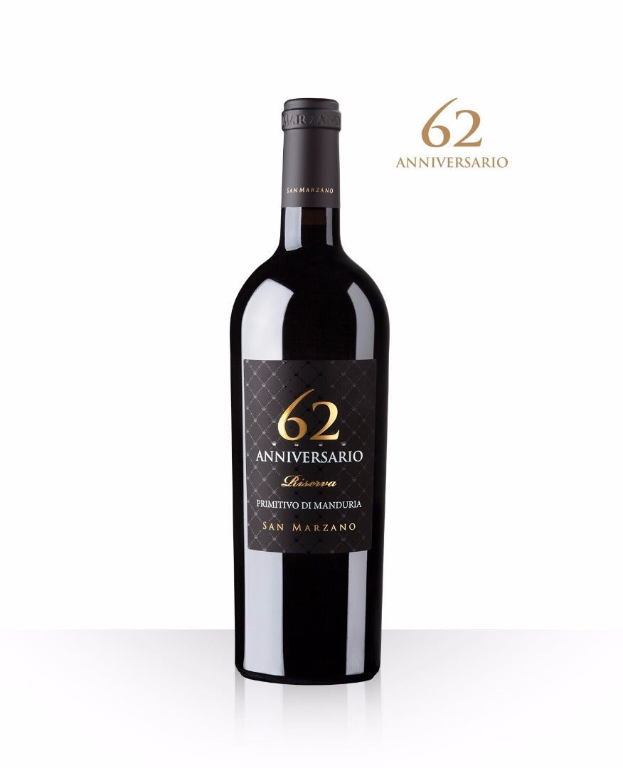 Anniversario 62  2017 Primitivo di Manduria DOP Riserva da 3 Litri JEROBOAM