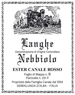 Nebbiolo "Ester Canale Rosso Vigna Rionda" 2018  Langhe DOC  Giovanni Rosso