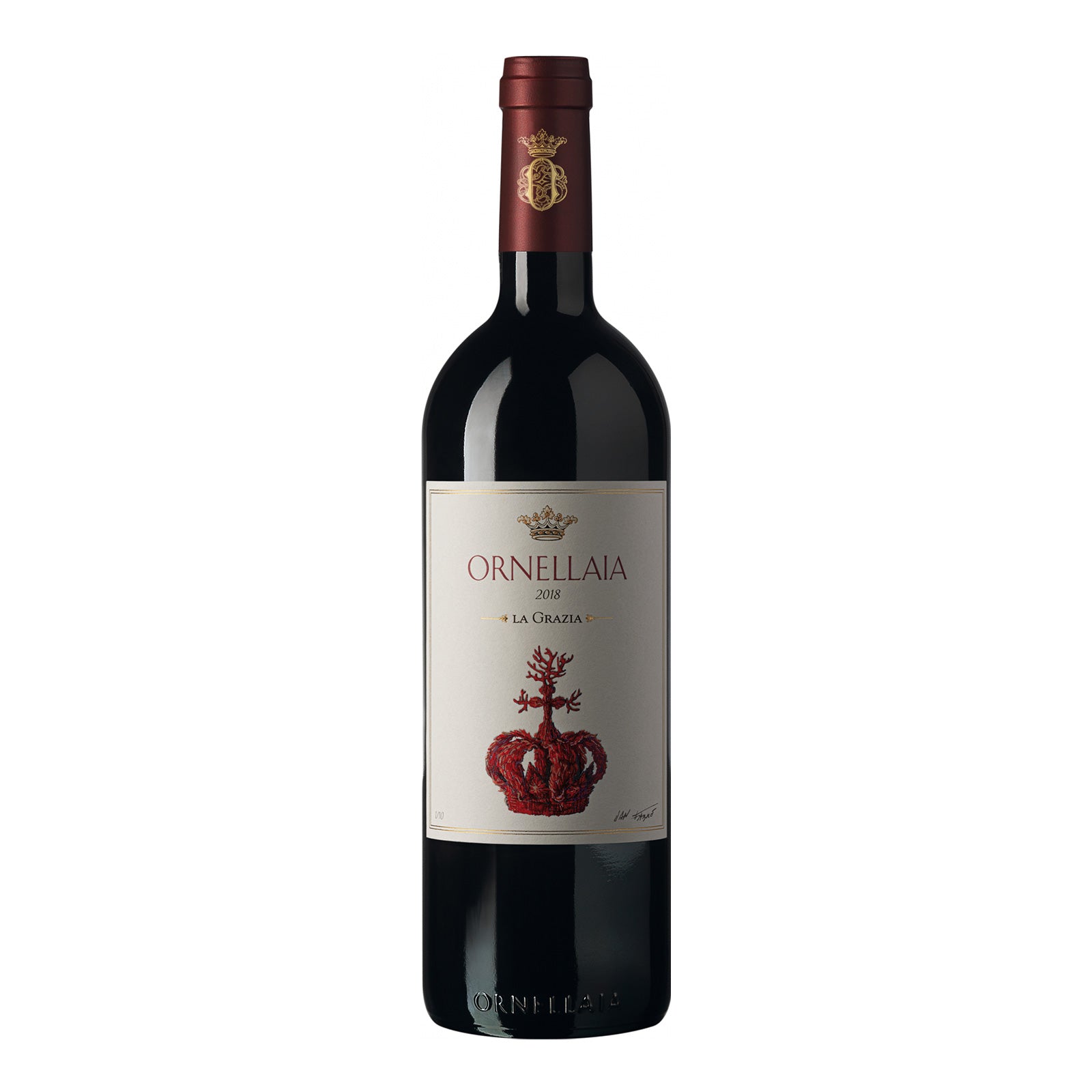 Ornellaia Bolgheri DOC Rosso Superiore 2018  Etichetta LA GRAZIA