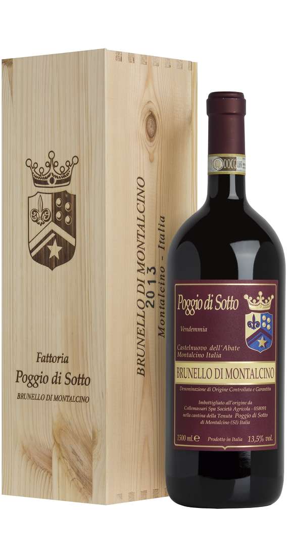 Brunello di Montalcino 2021 DOCG BIO Poggio di Sotto MAGNUM cassa in Legno
