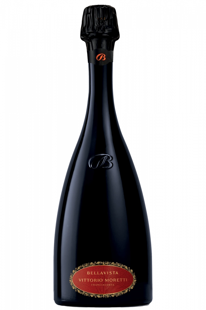 Franciacorta Extra Brut Riserva Vittorio Moretti 2016 Bellavista caja de madera