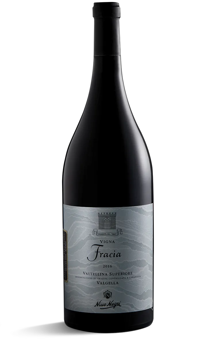 VIGNA FRACIA 2016 Cuota 3000 Valtellina Superiore DOCG Valgella MAGNUM Estuche de madera