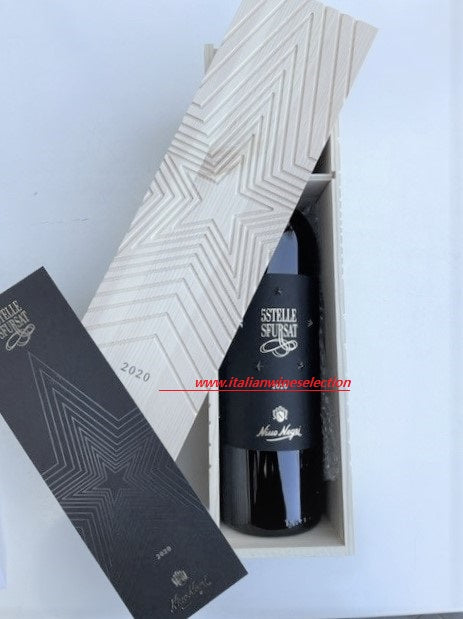 5 Stelle Sfursat EDIZIONE BLACK STAR Sforzato di Valtellina DOCG 2020 Nino Negri , da 3 Litri- Jeroboam